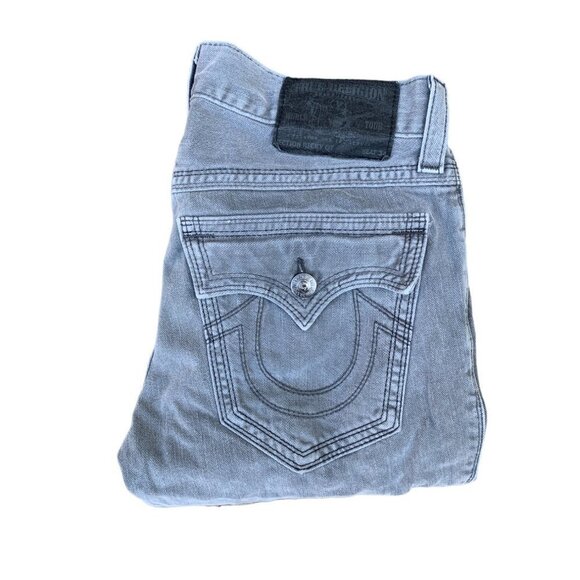 VINTAGE True Religion Jeans Size 30 RICKY QT Gray - Picture 3 of 7